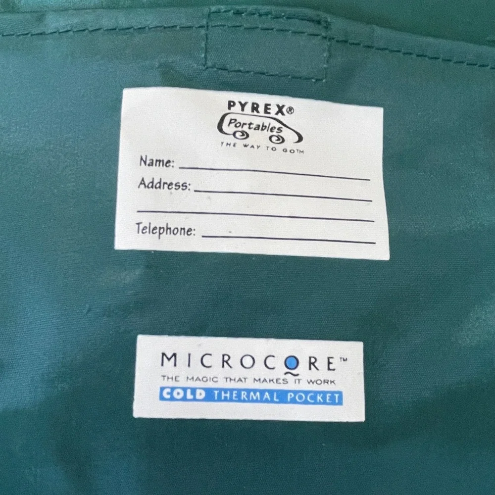 12x12x4 Pyrex Portable Way To‎ Go Insulated Hot Cold Carrier Handles Bag Only